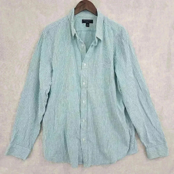 Banana Republic Men's XL Button down Long sleeve Dress Shirt Textured 7528C - Picture 1 of 6